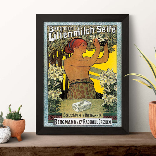Poster vintage de Jabón. con imágenes vintage y de publicidad antigua.-Artwork-Nacnic-Nacnic Estudio SL