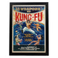 Poster vintage de Kung Fu. con imágenes vintage y de publicidad antigua.-Artwork-Nacnic-A3-Marco Negro-Nacnic Estudio SL