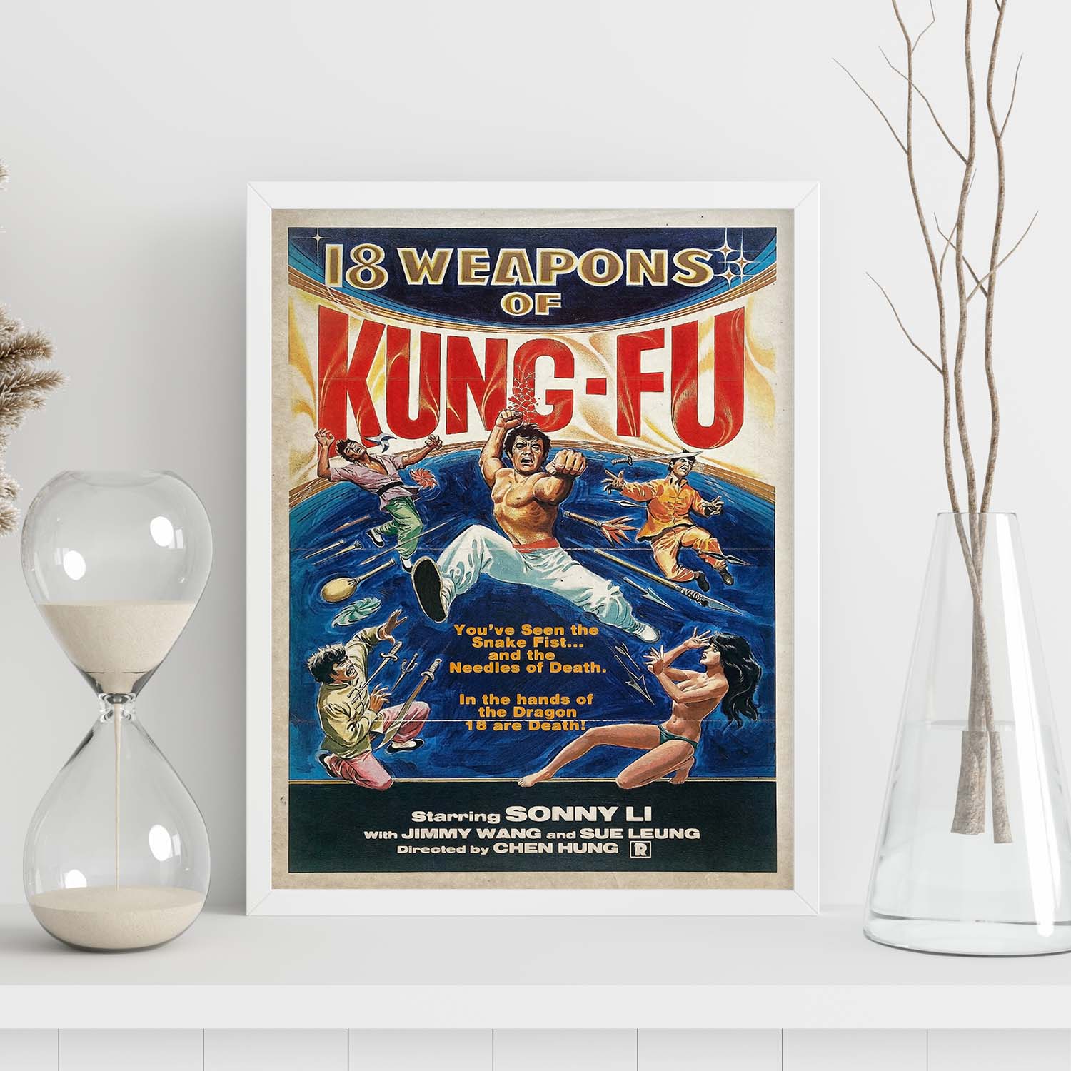 Poster vintage de Kung Fu. con imágenes vintage y de publicidad antigua.-Artwork-Nacnic-Nacnic Estudio SL