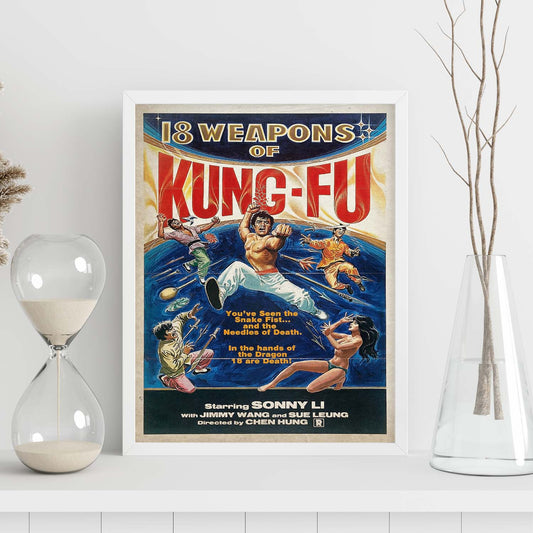 Poster vintage de Kung Fu. con imágenes vintage y de publicidad antigua.-Artwork-Nacnic-Nacnic Estudio SL