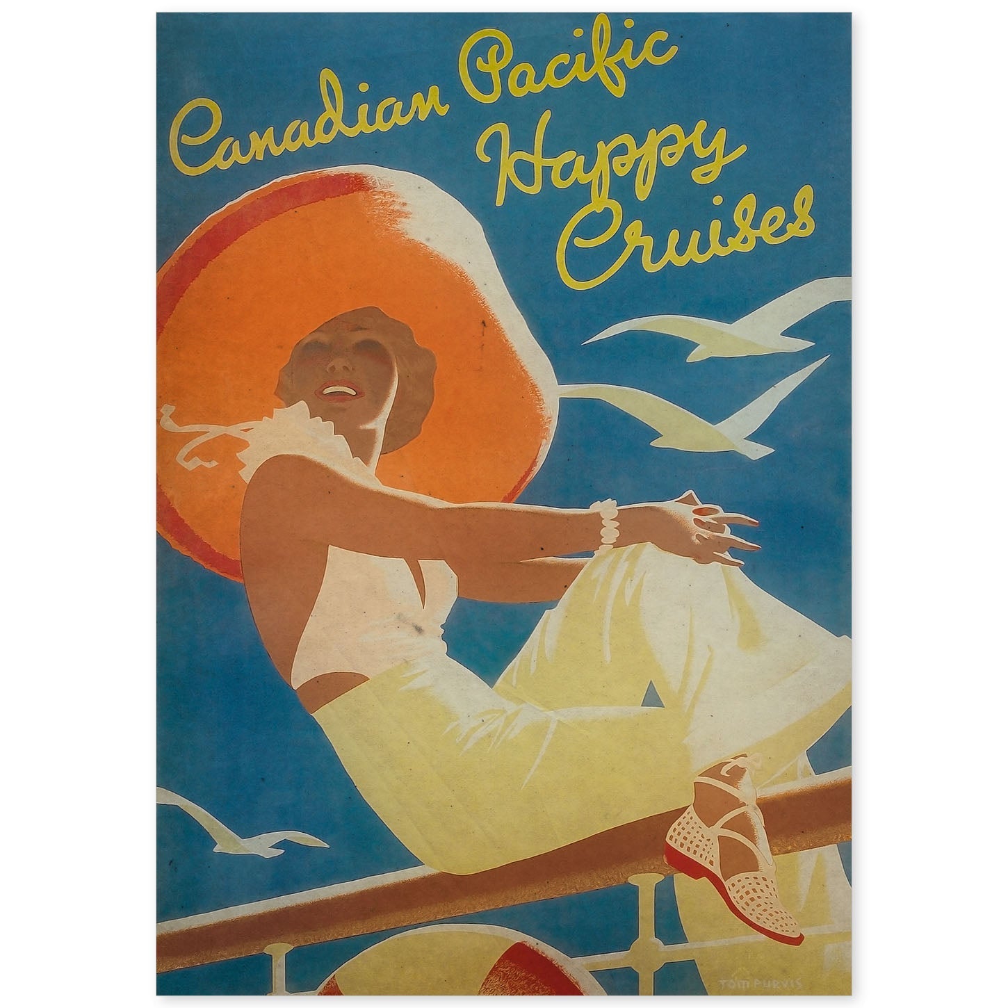 Poster vintage de Pacifico canadiense. con imágenes vintage y de publicidad antigua.-Artwork-Nacnic-A4-Sin marco-Nacnic Estudio SL