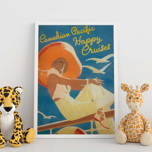 Poster vintage de Pacifico canadiense. con imágenes vintage y de publicidad antigua.-Artwork-Nacnic-Nacnic Estudio SL