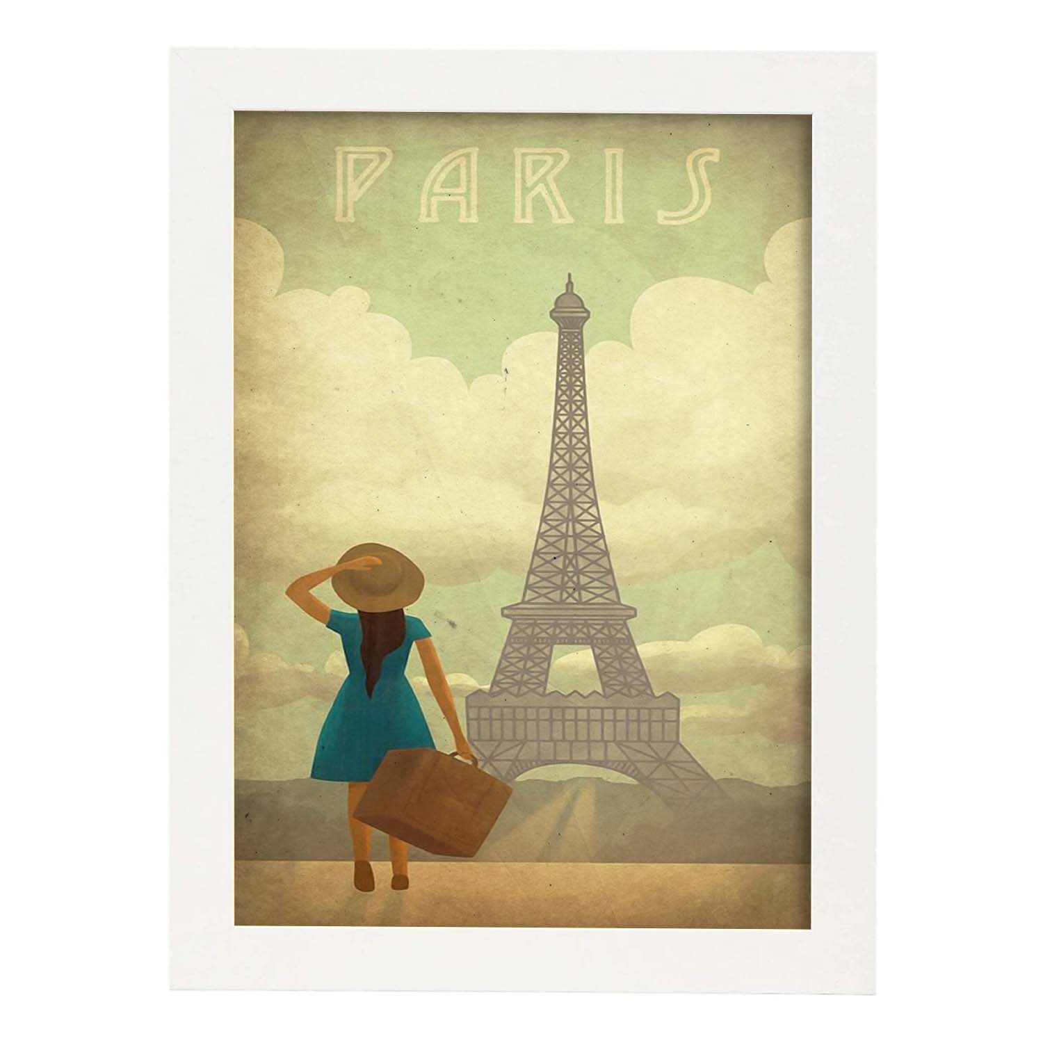 Poster vintage de Paris vintage. con imágenes vintage y de publicidad antigua.-Artwork-Nacnic-A3-Marco Blanco-Nacnic Estudio SL