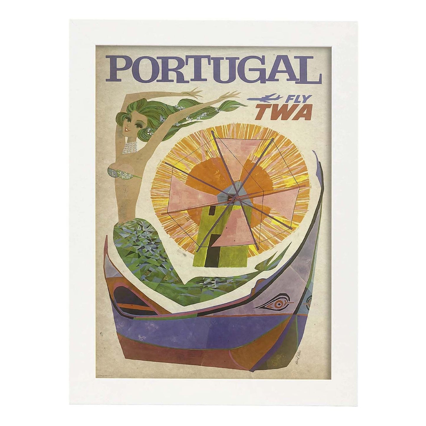 Poster vintage de Portugal. con imágenes vintage y de publicidad antigua.-Artwork-Nacnic-A3-Marco Blanco-Nacnic Estudio SL