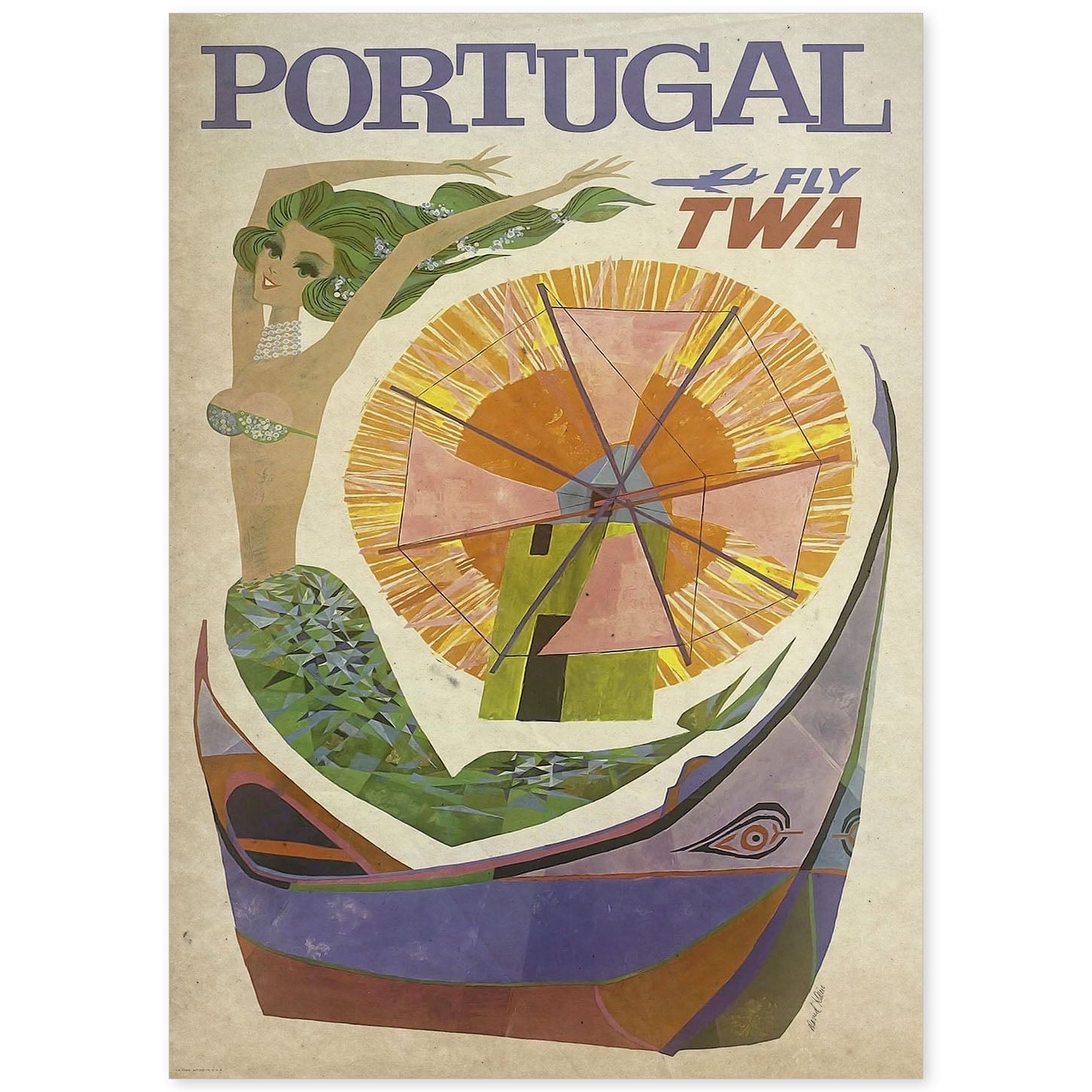 Poster vintage de Portugal. con imágenes vintage y de publicidad antigua.-Artwork-Nacnic-A4-Sin marco-Nacnic Estudio SL