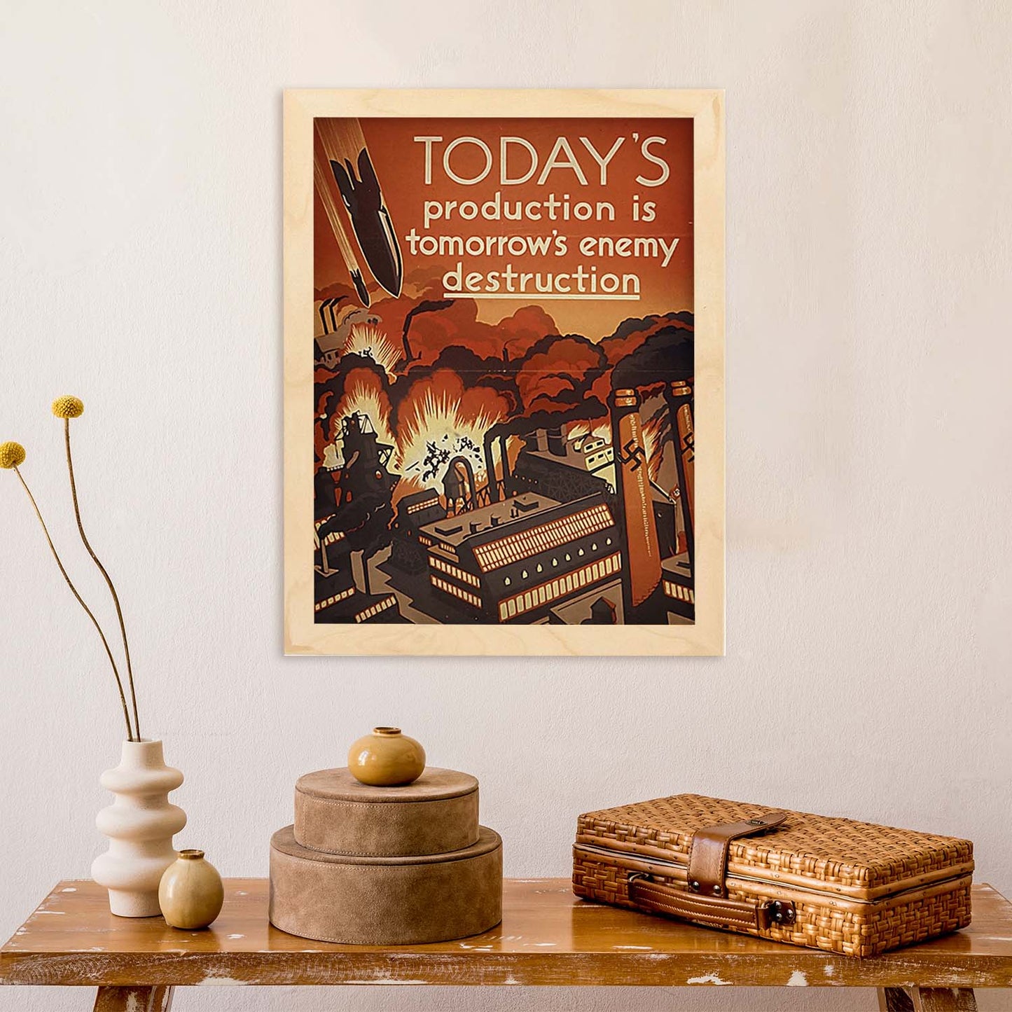 Poster vintage de Poster de guerra 1. con imágenes vintage y de publicidad antigua.-Artwork-Nacnic-Nacnic Estudio SL