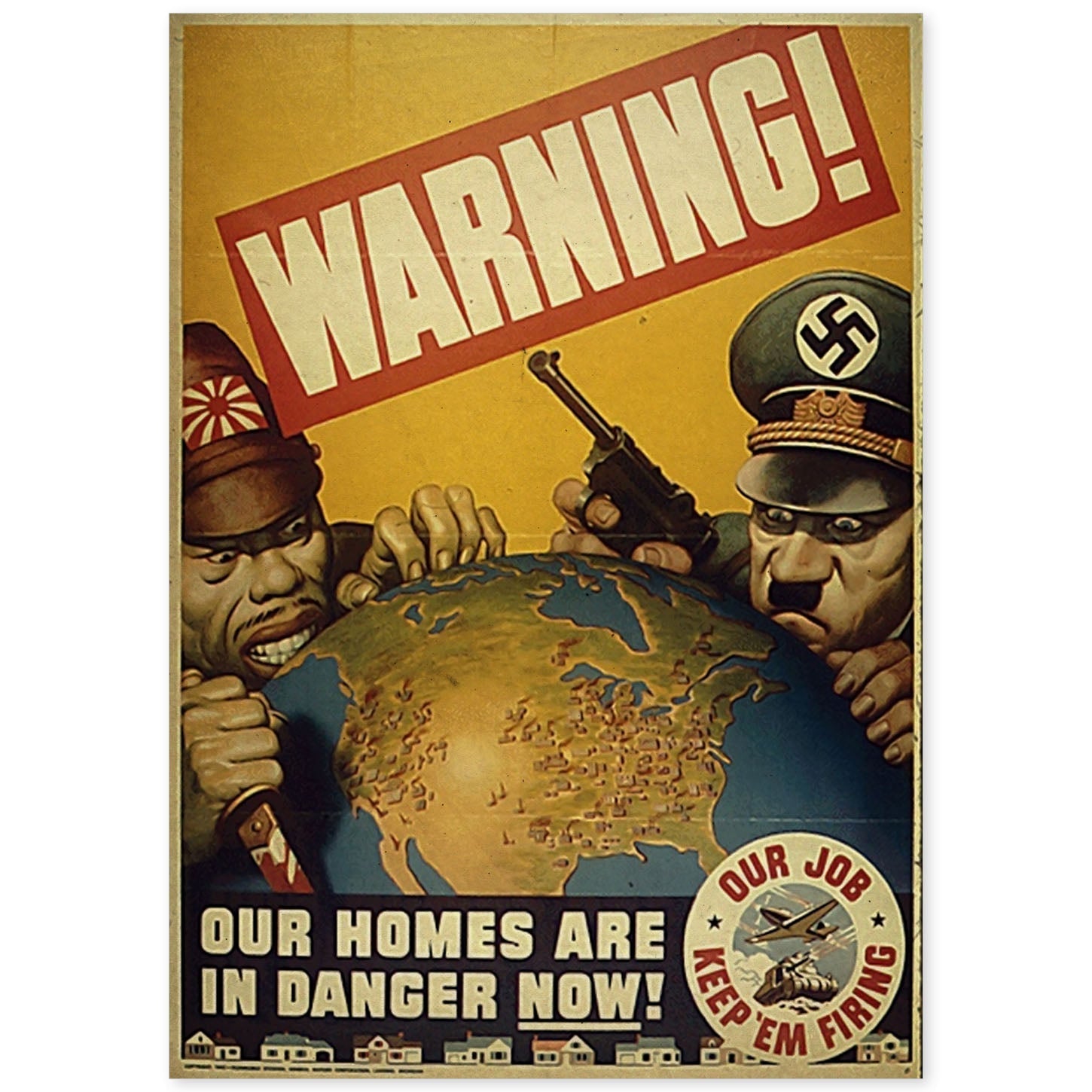 Poster vintage de Poster de guerra 2. con imágenes vintage y de publicidad antigua.-Artwork-Nacnic-A4-Sin marco-Nacnic Estudio SL