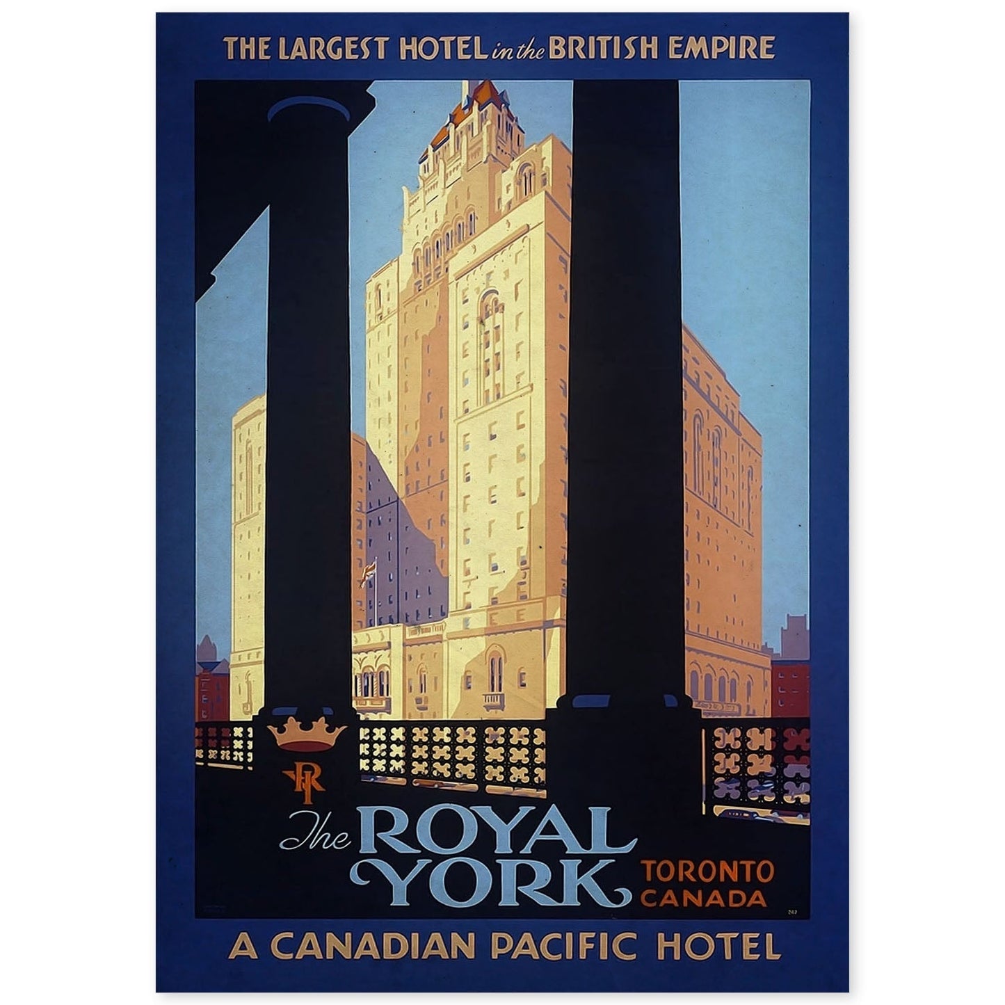 Poster vintage de Rascacielos York. con imágenes vintage y de publicidad antigua.-Artwork-Nacnic-A4-Sin marco-Nacnic Estudio SL