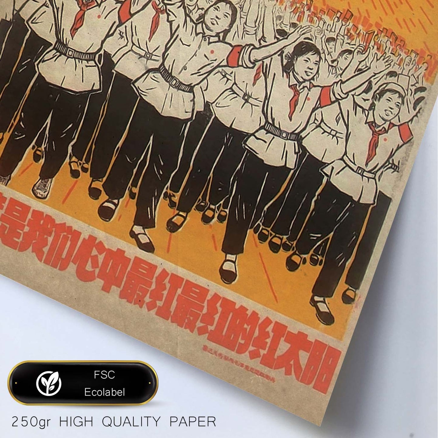 Poster vintage de Revolucion China. con imágenes vintage y de publicidad antigua.-Artwork-Nacnic-Nacnic Estudio SL