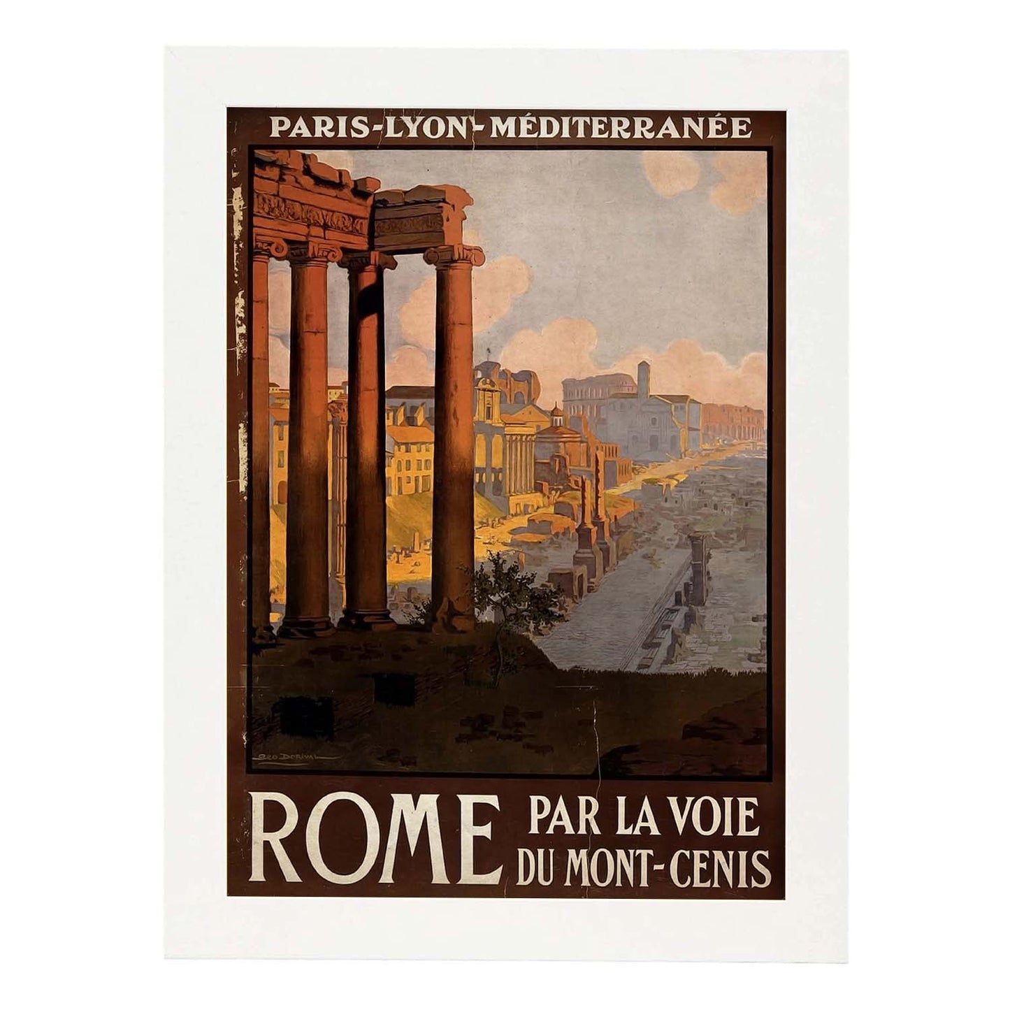 Poster vintage de Roma. con imágenes vintage y de publicidad antigua.-Artwork-Nacnic-A3-Marco Blanco-Nacnic Estudio SL