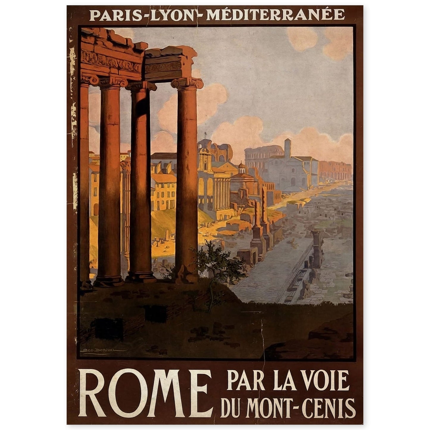 Poster vintage de Roma. con imágenes vintage y de publicidad antigua.-Artwork-Nacnic-A4-Sin marco-Nacnic Estudio SL