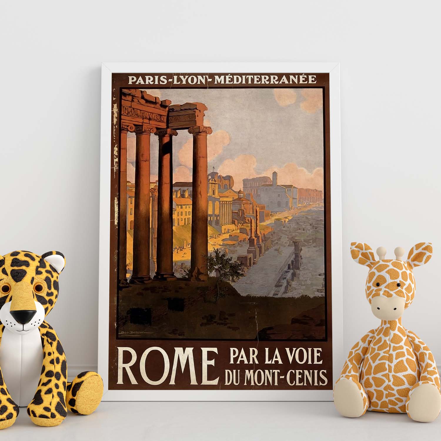 Poster vintage de Roma. con imágenes vintage y de publicidad antigua.-Artwork-Nacnic-Nacnic Estudio SL
