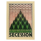 Poster vintage de Secesión. con imágenes vintage y de publicidad antigua.-Artwork-Nacnic-A3-Marco Madera clara-Nacnic Estudio SL