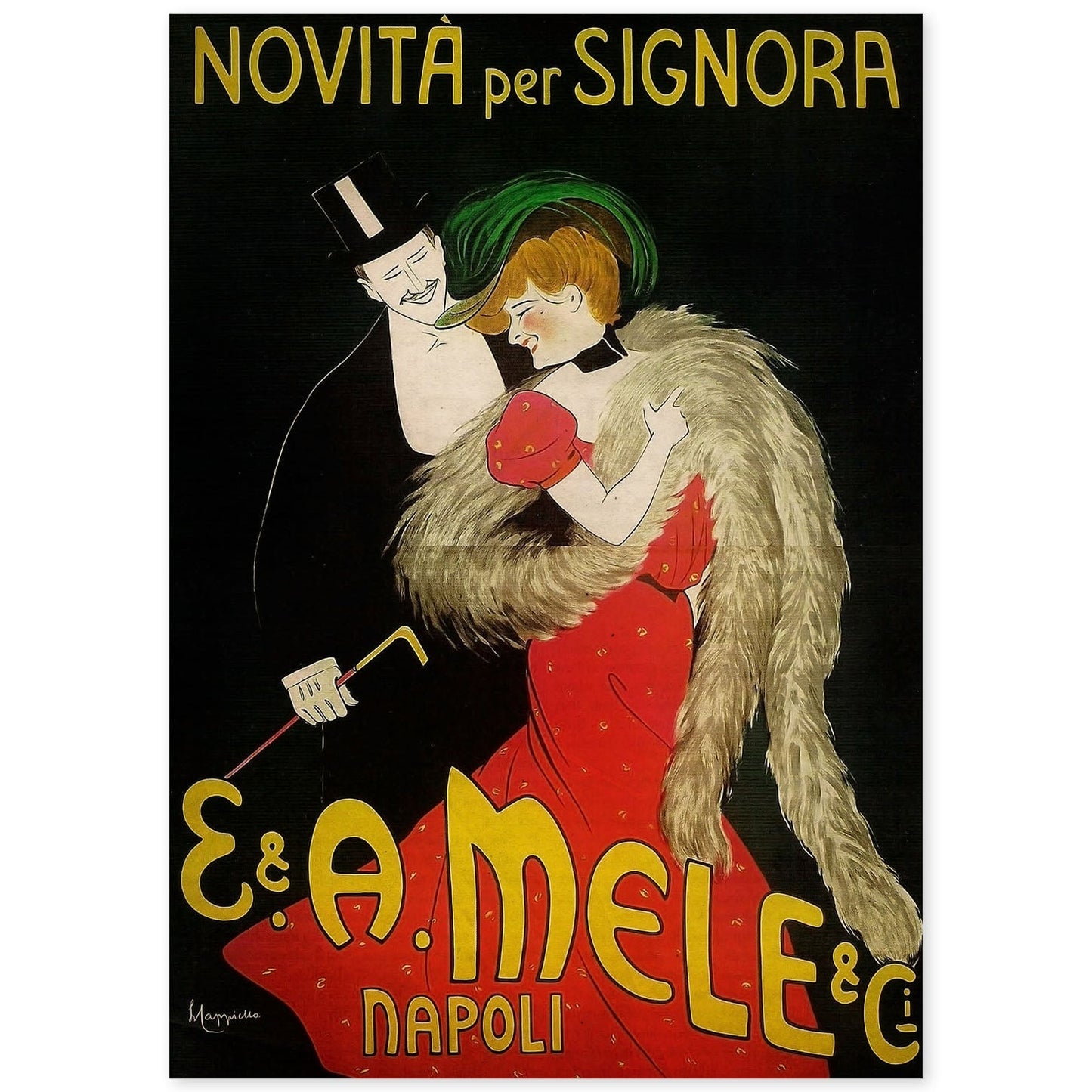 Poster vintage de Señora vintage. con imágenes vintage y de publicidad antigua.-Artwork-Nacnic-A4-Sin marco-Nacnic Estudio SL