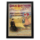 Poster vintage de Sol sobre el mar. con imágenes vintage y de publicidad antigua.-Artwork-Nacnic-A3-Marco Negro-Nacnic Estudio SL