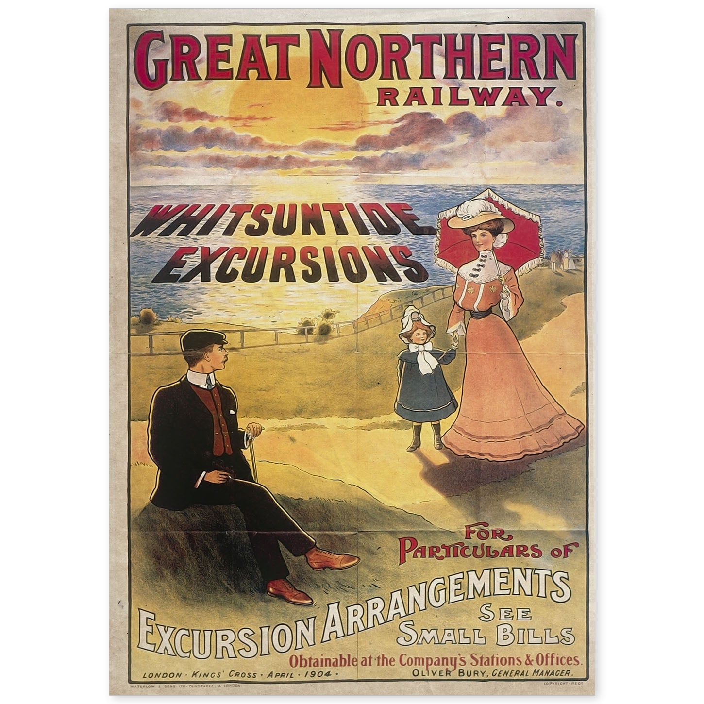 Poster vintage de Sol sobre el mar. con imágenes vintage y de publicidad antigua.-Artwork-Nacnic-A4-Sin marco-Nacnic Estudio SL