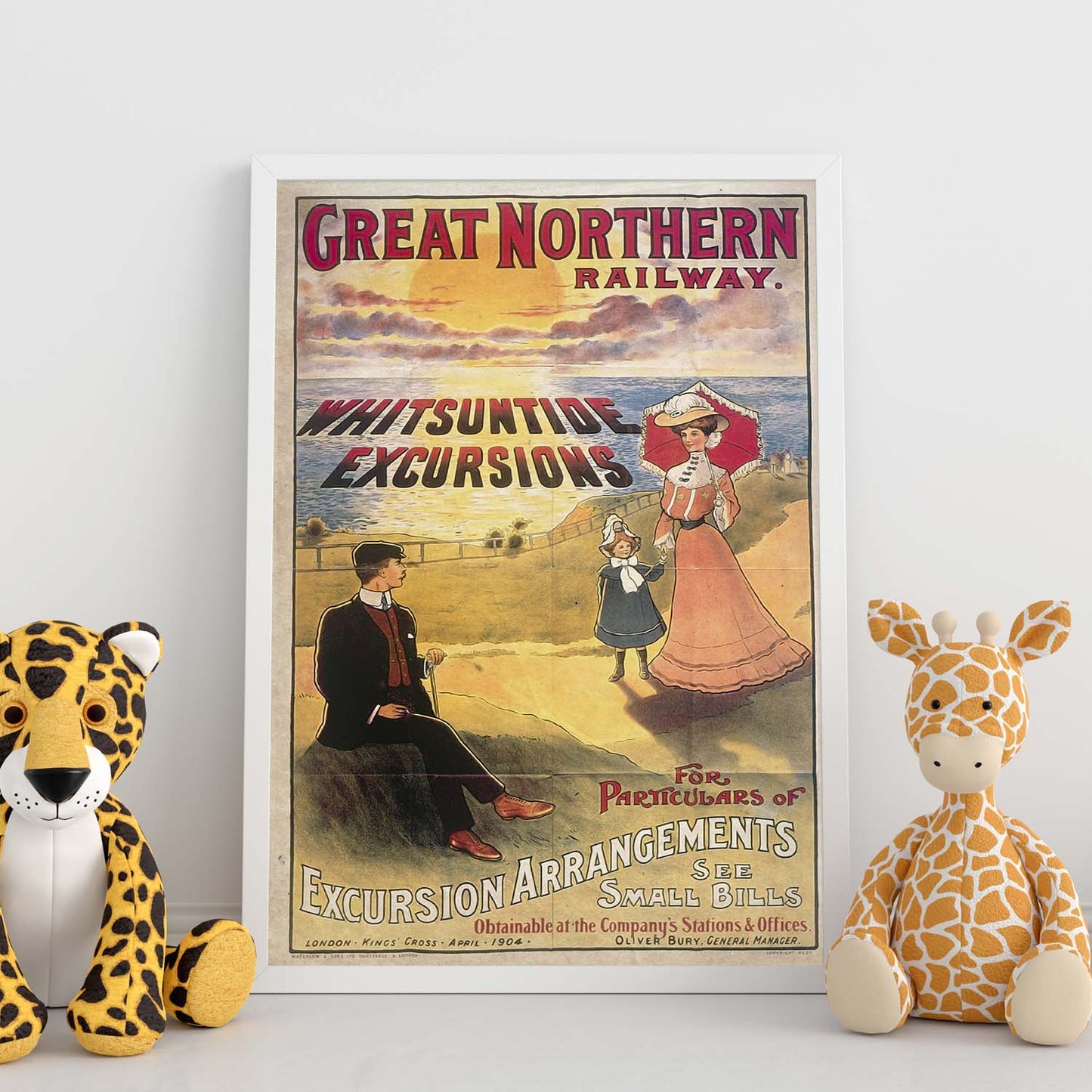 Poster vintage de Sol sobre el mar. con imágenes vintage y de publicidad antigua.-Artwork-Nacnic-Nacnic Estudio SL