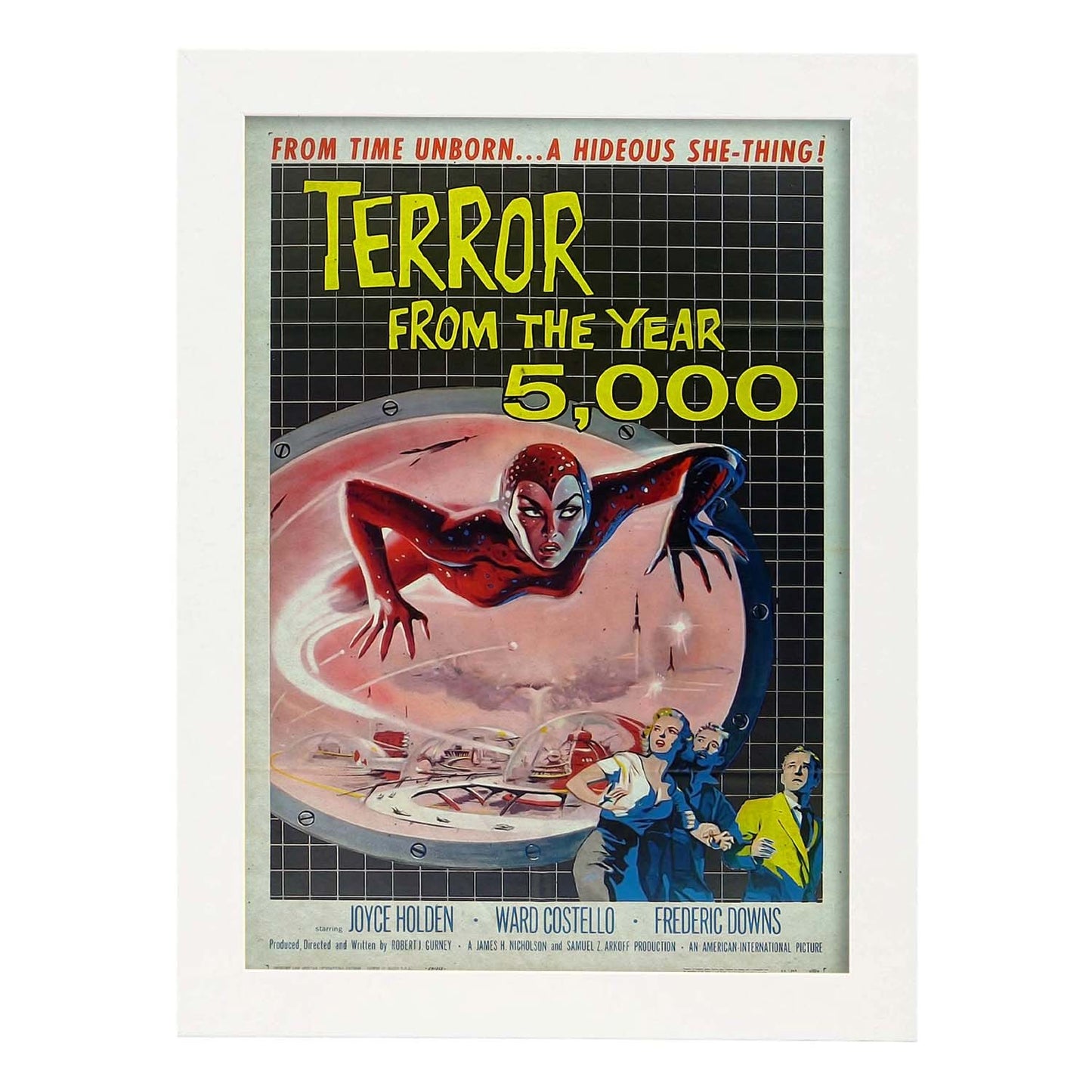 Poster vintage de Terror del año 5000. con imágenes vintage y de publicidad antigua.-Artwork-Nacnic-A3-Marco Blanco-Nacnic Estudio SL