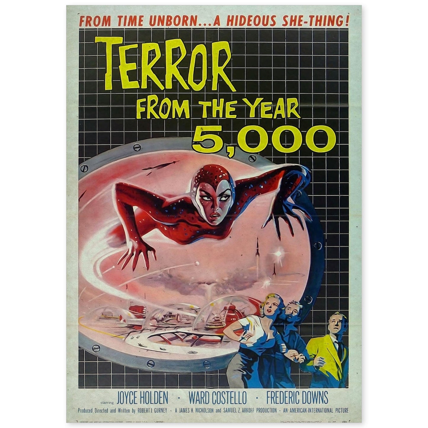 Poster vintage de Terror del año 5000. con imágenes vintage y de publicidad antigua.-Artwork-Nacnic-A4-Sin marco-Nacnic Estudio SL