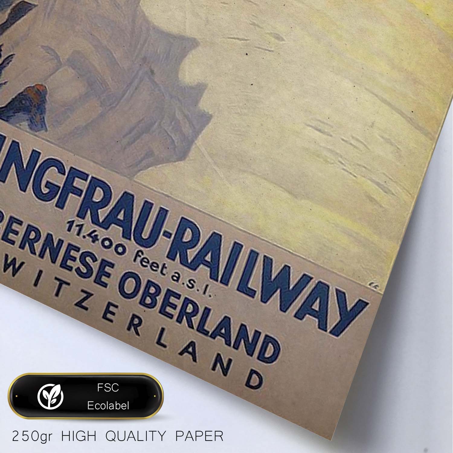 Poster vintage de Tren suizo. con imágenes vintage y de publicidad antigua.-Artwork-Nacnic-Nacnic Estudio SL