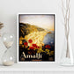 Poster vintage de Viaja a Amalfi. con imágenes vintage y de publicidad antigua.-Artwork-Nacnic-Nacnic Estudio SL