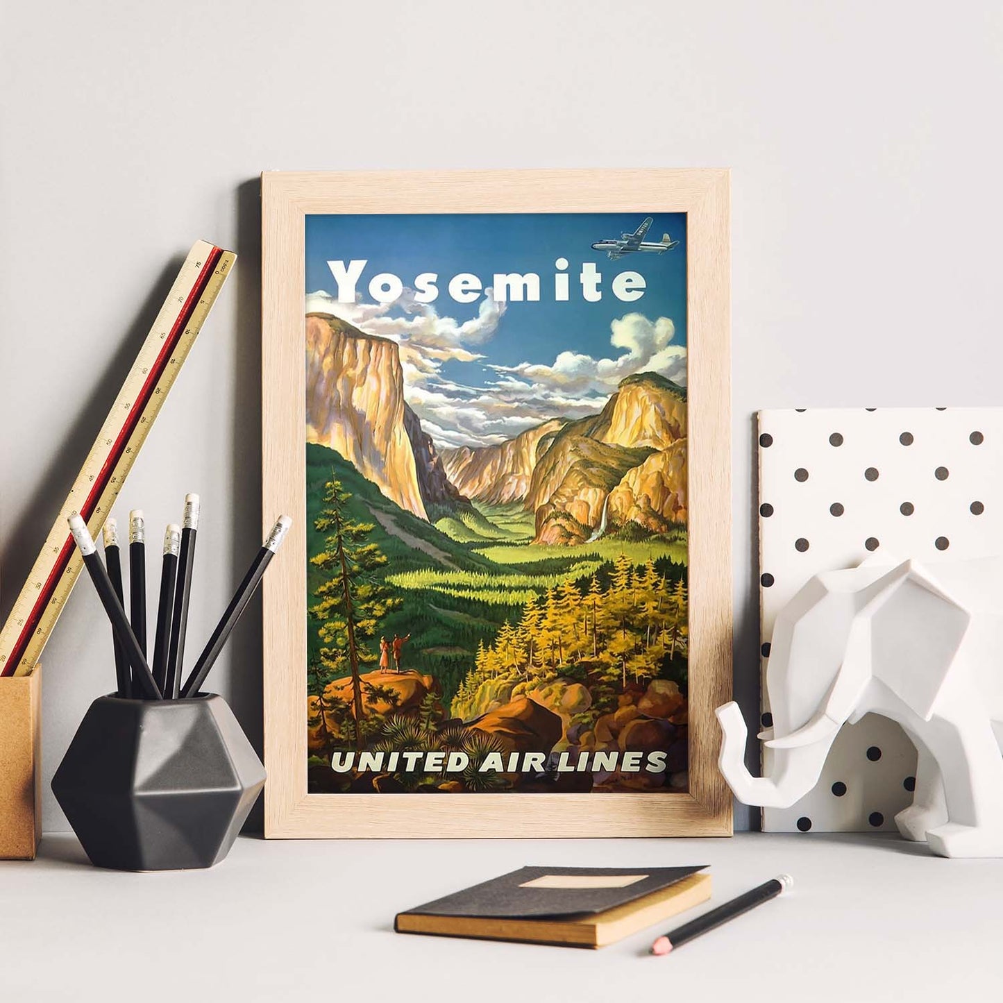 Poster vintage de Yosemitas. con imágenes vintage y de publicidad antigua.-Artwork-Nacnic-Nacnic Estudio SL