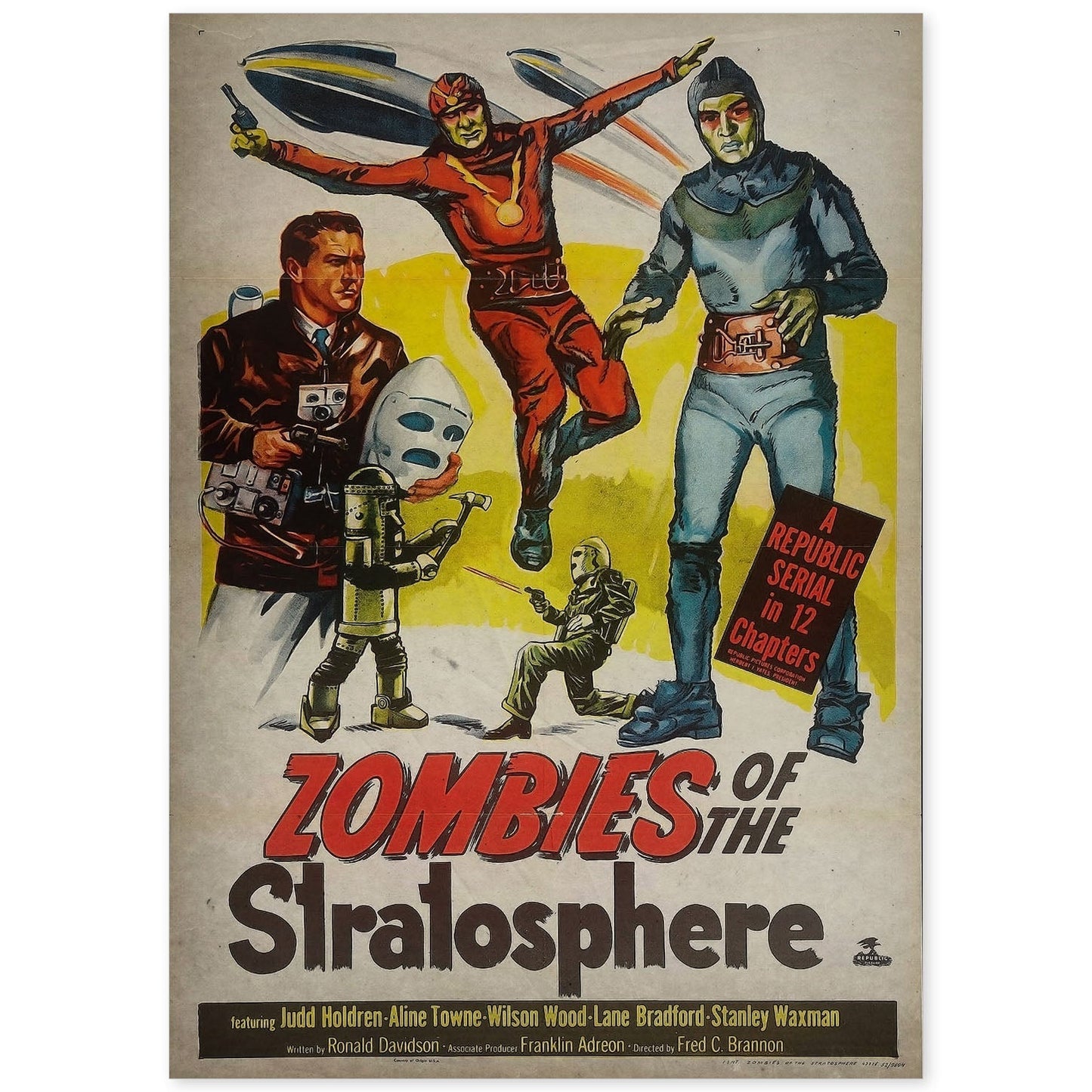 Poster vintage de Zombies. con imágenes vintage y de publicidad antigua.-Artwork-Nacnic-A4-Sin marco-Nacnic Estudio SL