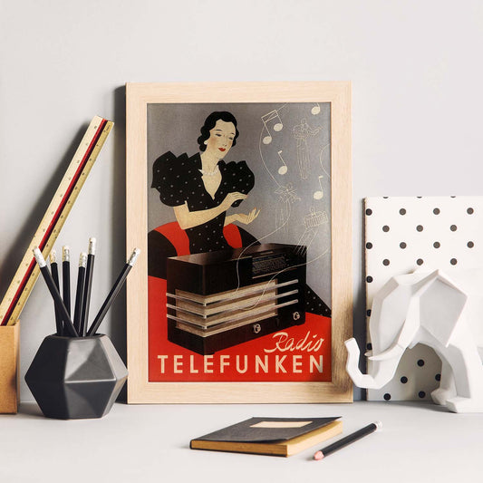 Poster vintage. Anuncio vinate Radio-Telefunken de 1935..-Artwork-Nacnic-Nacnic Estudio SL