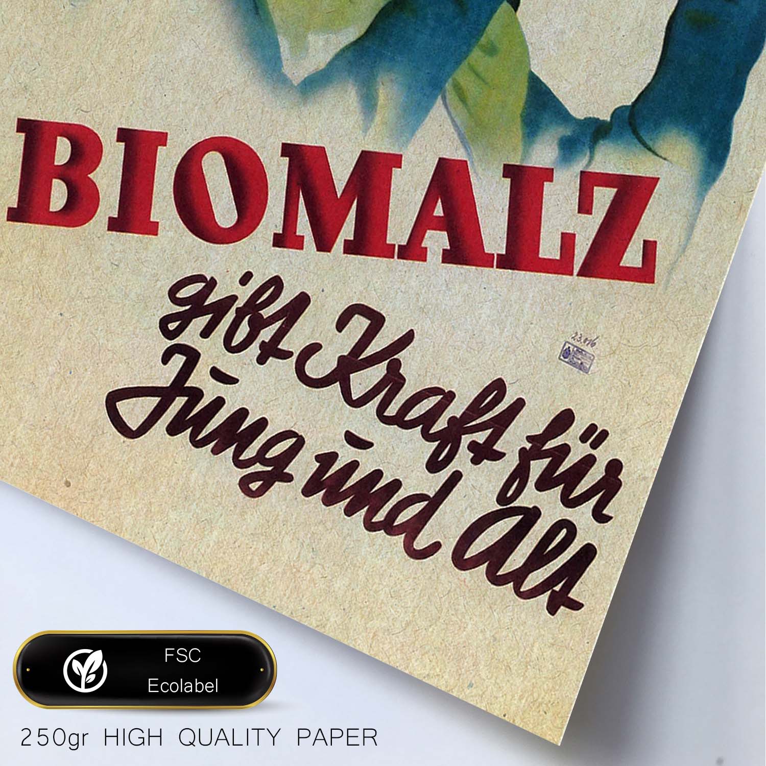 Poster vintage. Anuncio vintage Biomalz.-Artwork-Nacnic-Nacnic Estudio SL