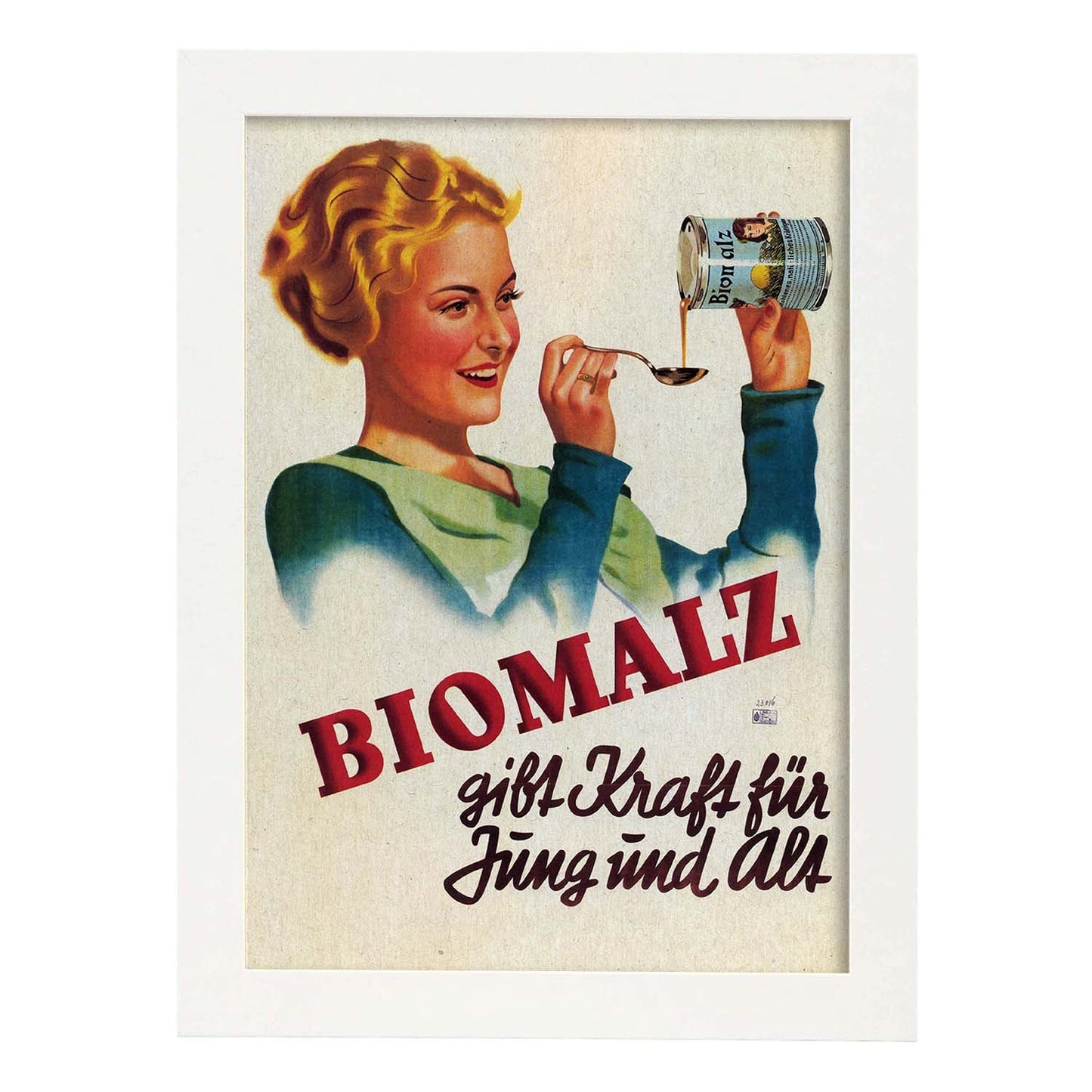 Poster vintage. Anuncio vintage Biomalz.-Artwork-Nacnic-A3-Marco Blanco-Nacnic Estudio SL