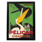 Poster vintage. Anuncio vintage cigarettes Pélican.-Artwork-Nacnic-A4-Marco Negro-Nacnic Estudio SL