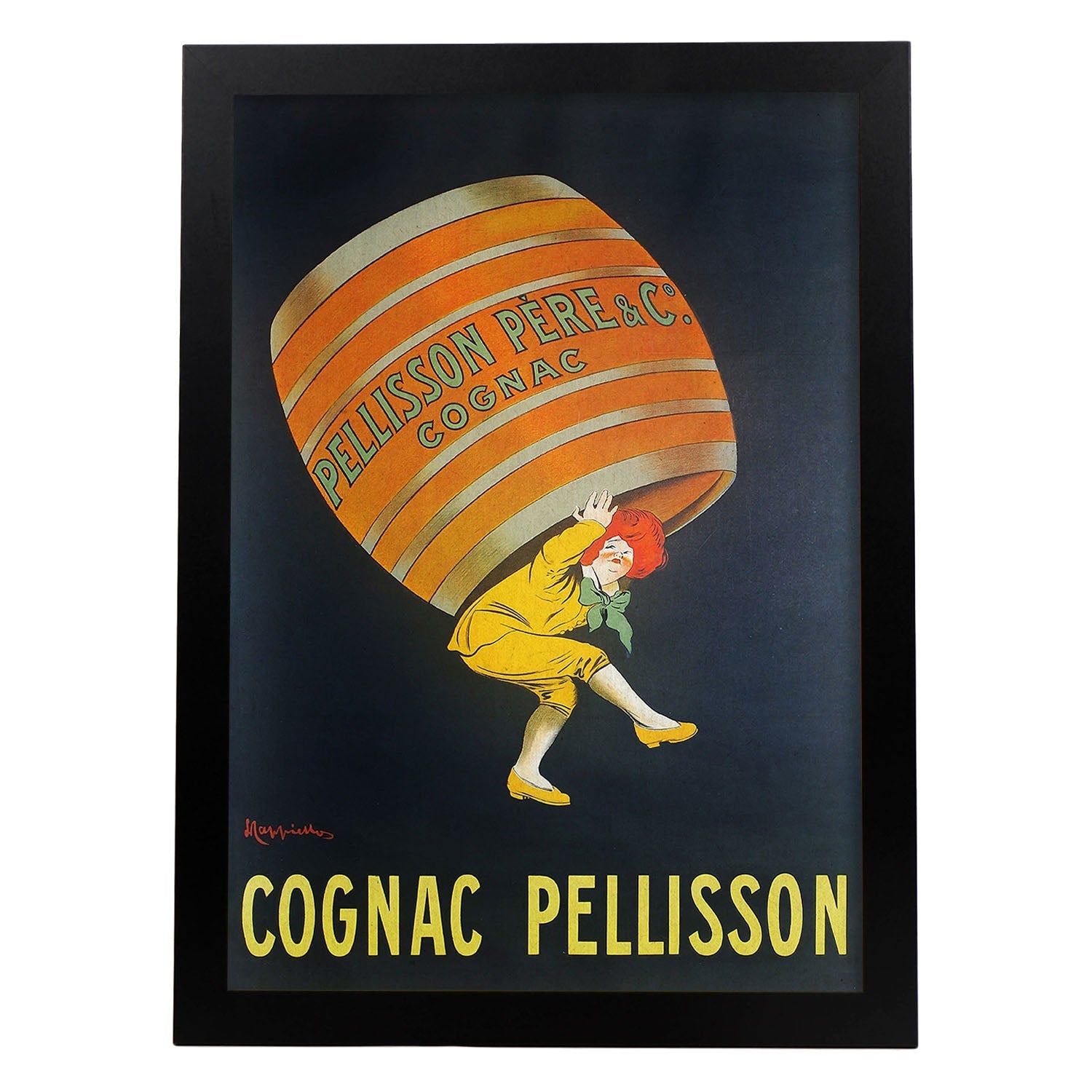 Poster vintage. Anuncio vintage Cognac Pellisson de 1907..-Artwork-Nacnic-A3-Marco Negro-Nacnic Estudio SL