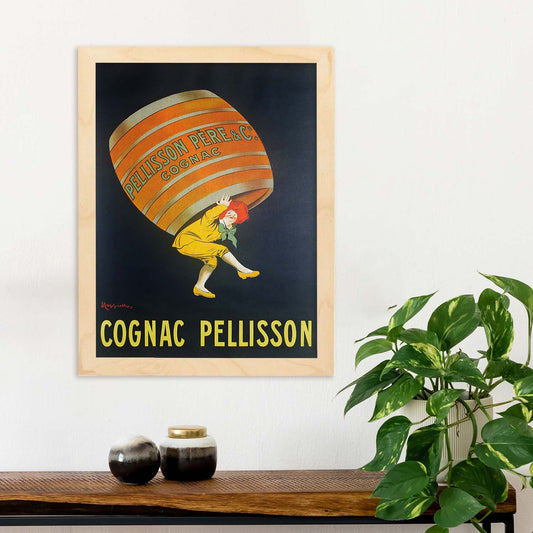 Poster vintage. Anuncio vintage Cognac Pellisson de 1907..-Artwork-Nacnic-Nacnic Estudio SL