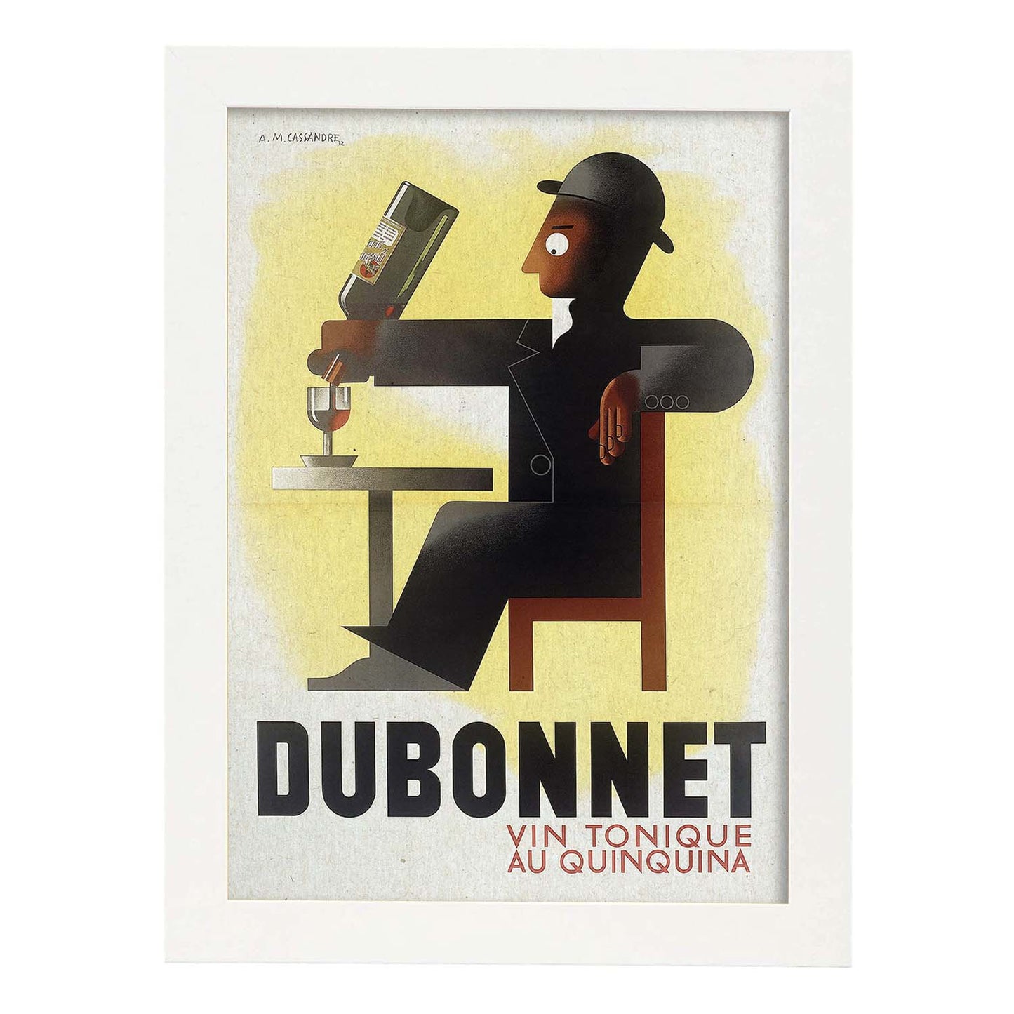 Poster vintage. Anuncio vintage de Dubo Dubon Dubonnet de 1932..-Artwork-Nacnic-A3-Marco Blanco-Nacnic Estudio SL