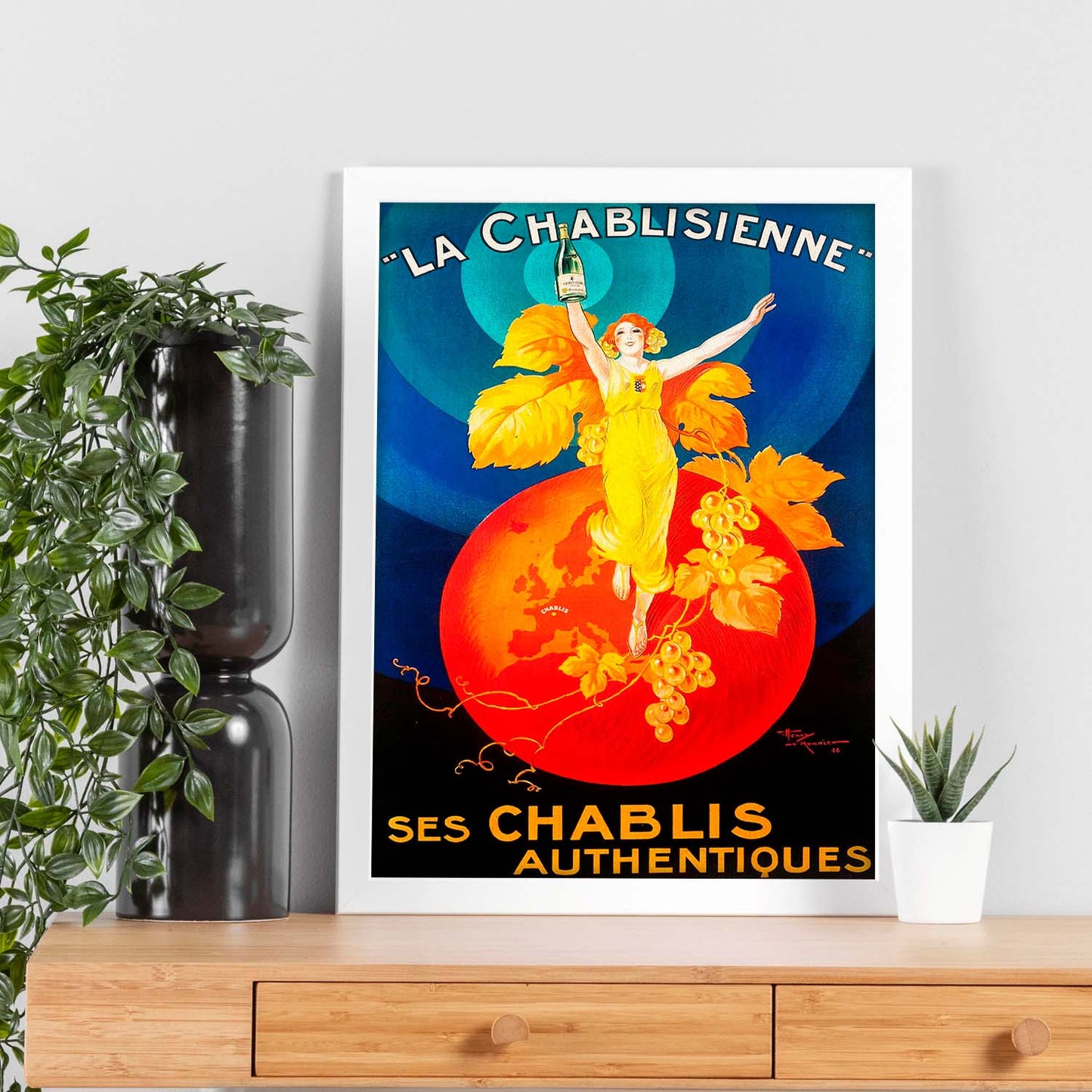 Poster vintage. Anuncio vintage de La Chablisienne.-Artwork-Nacnic-Nacnic Estudio SL