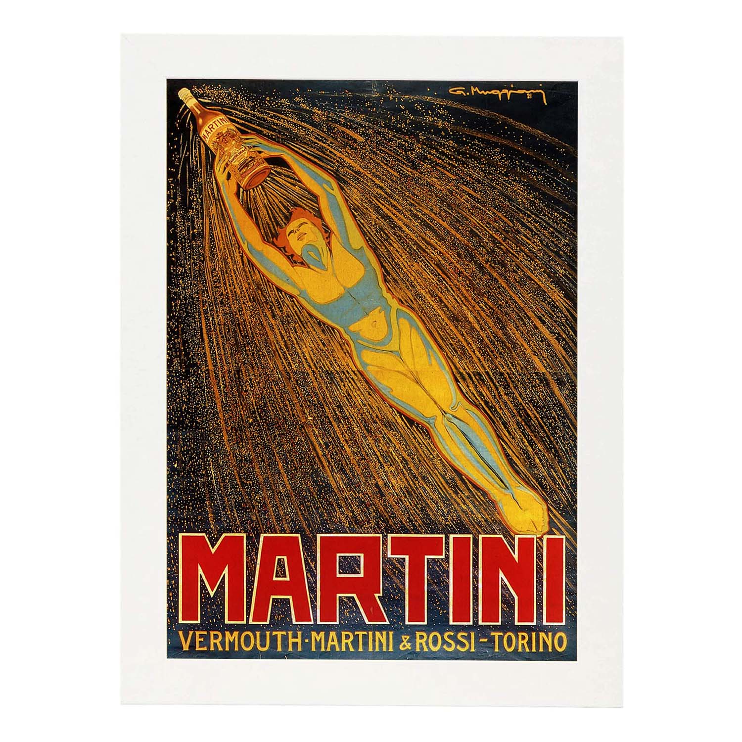 Poster vintage. Anuncio vintage de Martini & Rossi.-Artwork-Nacnic-A3-Marco Blanco-Nacnic Estudio SL