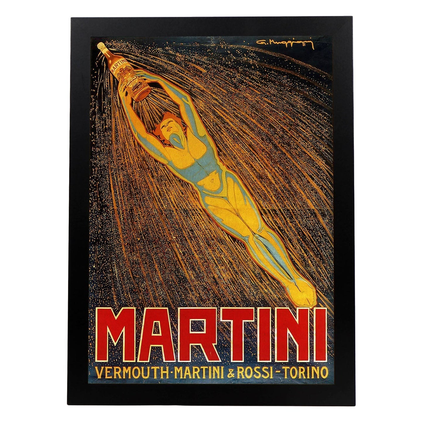 Poster vintage. Anuncio vintage de Martini & Rossi.-Artwork-Nacnic-A3-Marco Negro-Nacnic Estudio SL
