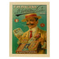 Poster vintage. Anuncio vintage de papeles de tabaco de Viktorson de 1905.-Artwork-Nacnic-A4-Marco Madera clara-Nacnic Estudio SL