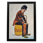 Poster vintage. Anuncio vintage de pelicula Charles Chapplin.-Artwork-Nacnic-A3-Marco Negro-Nacnic Estudio SL