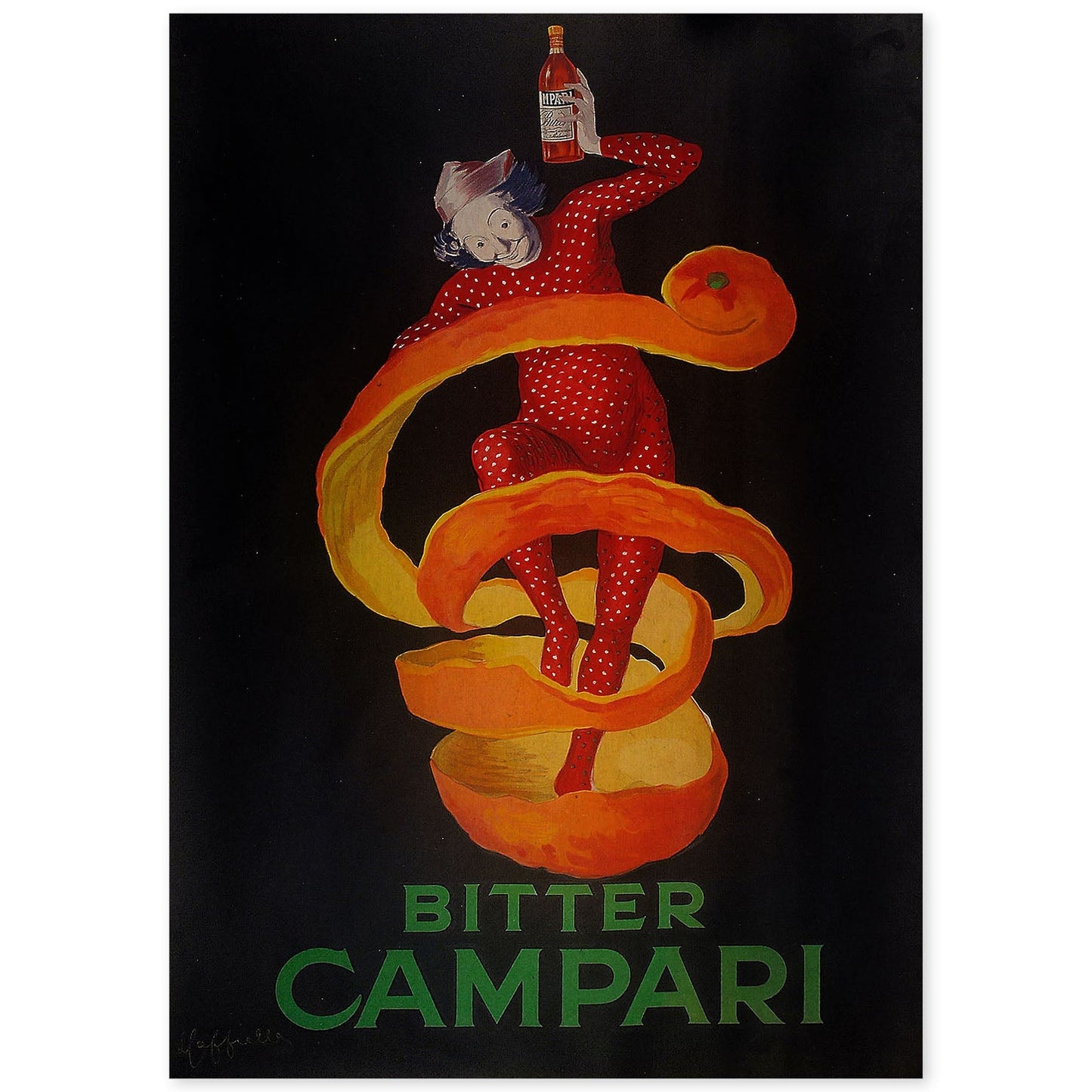Poster vintage. Anuncio vintage italiano de Campari de 1921.-Artwork-Nacnic-A4-Sin marco-Nacnic Estudio SL