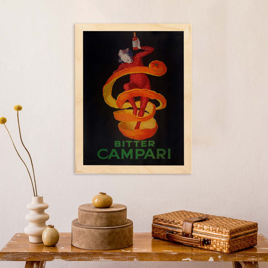 Poster vintage. Anuncio vintage italiano de Campari de 1921.-Artwork-Nacnic-Nacnic Estudio SL