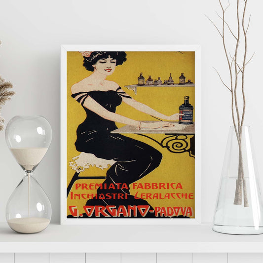 Poster vintage. Anuncio vintage italiano de G. Organo - Padova.-Artwork-Nacnic-Nacnic Estudio SL