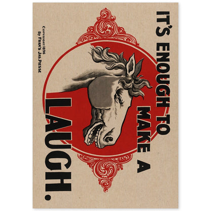 Poster vintage. Anuncio vintage Its enough to make a laugh.-Artwork-Nacnic-A4-Sin marco-Nacnic Estudio SL