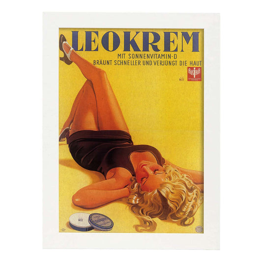 Poster vintage. Anuncio vintage Leokrem Austria 1934..-Artwork-Nacnic-A4-Marco Blanco-Nacnic Estudio SL