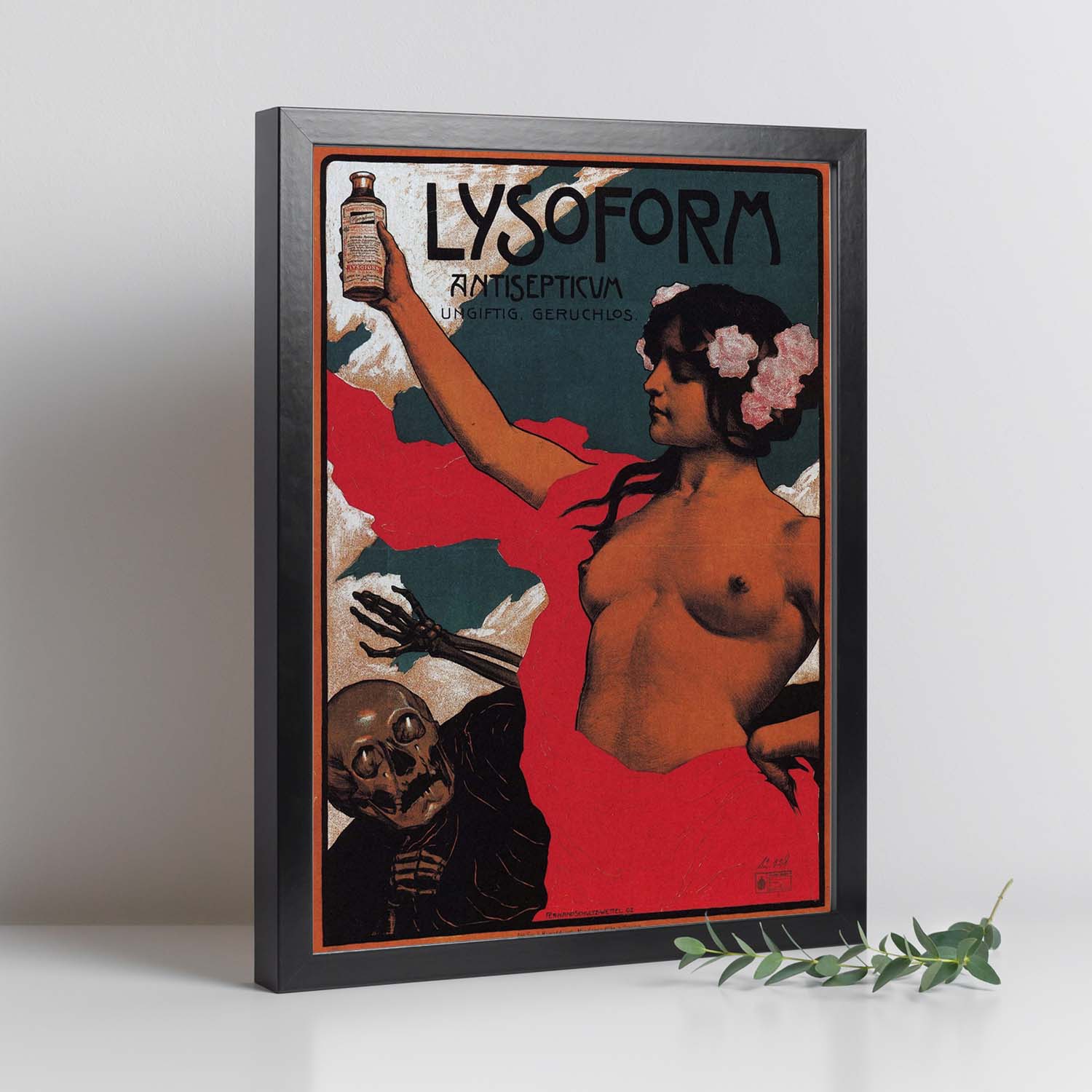 Poster vintage. Anuncio vintage Lysoform Antisepticua de 1002.-Artwork-Nacnic-Nacnic Estudio SL