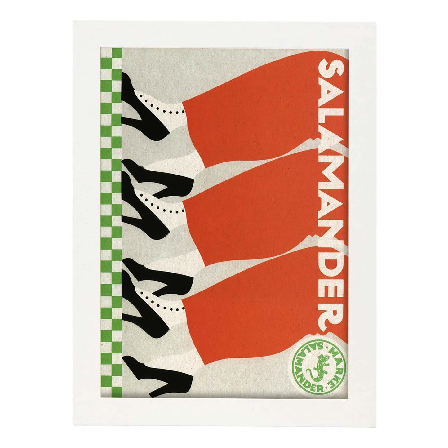 Poster vintage. Anuncio vintage Salamander.-Artwork-Nacnic-A3-Marco Blanco-Nacnic Estudio SL