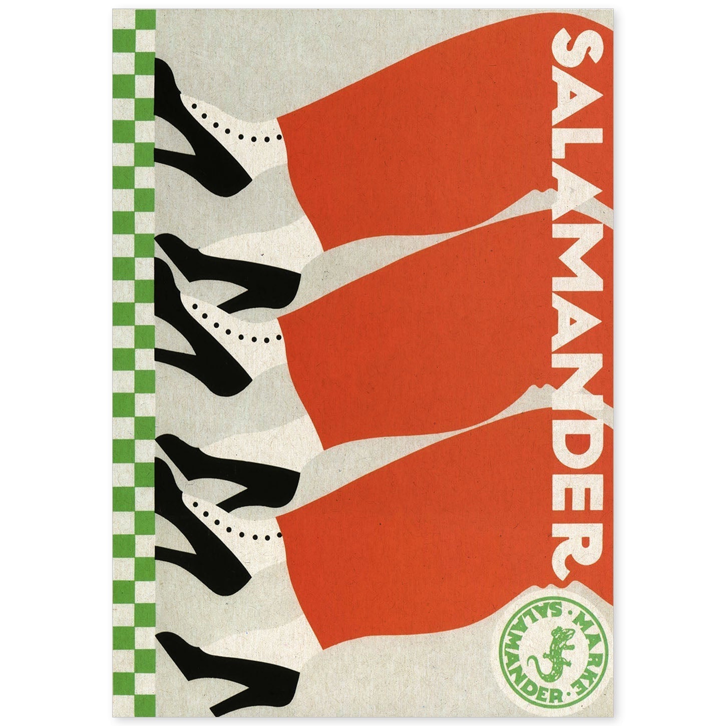 Poster vintage. Anuncio vintage Salamander.-Artwork-Nacnic-A4-Sin marco-Nacnic Estudio SL