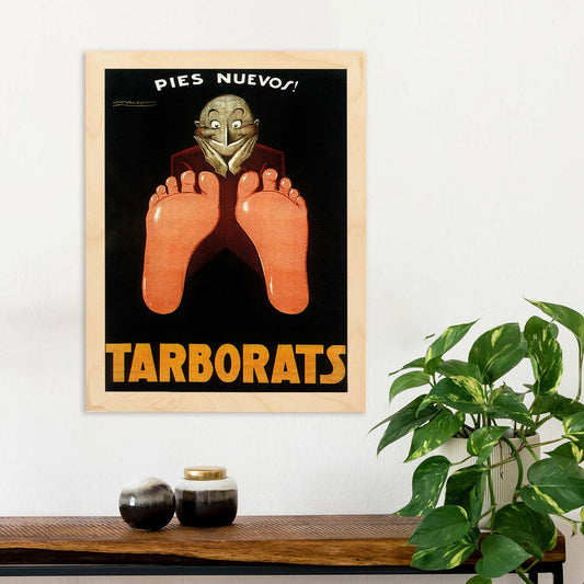 Poster vintage. Anuncio vintage Tarborats.-Artwork-Nacnic-Nacnic Estudio SL