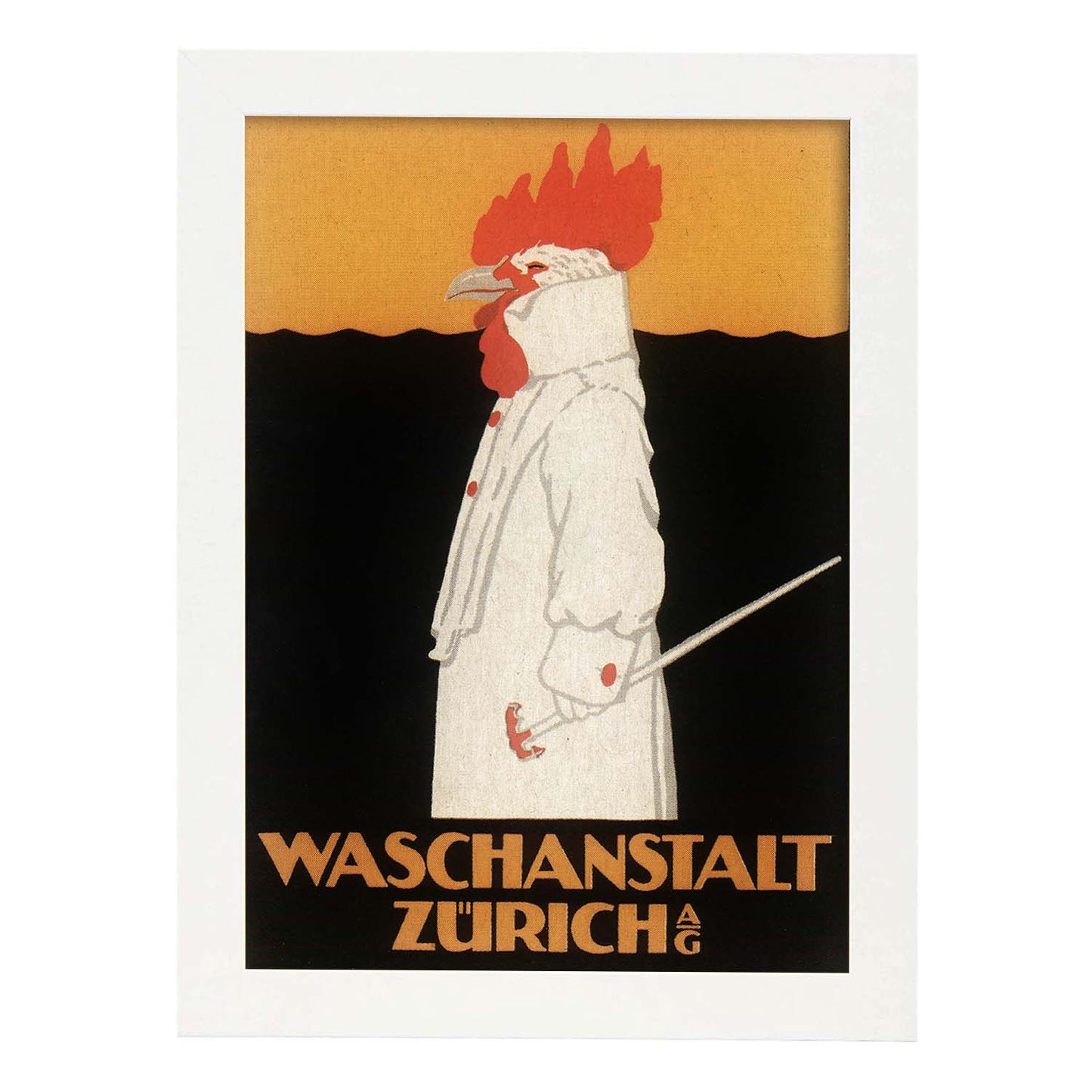 Poster vintage. Anuncio vintage Waschanstalt Zurich de 1905.-Artwork-Nacnic-A3-Marco Blanco-Nacnic Estudio SL