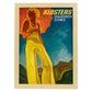 Poster vintage. Cartel anuncio de viajes con Klosters Swiss Travel de Switzerland.-Artwork-Nacnic-A4-Marco Madera clara-Nacnic Estudio SL